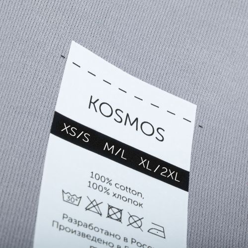 Футболка оверсайз унисекс Kosmos 2.0, светло-серая