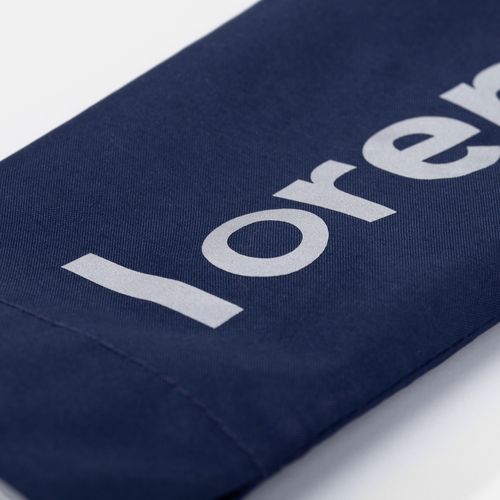 Зонт наоборот складной Futurum со светоотражающим кантом, темно-синий