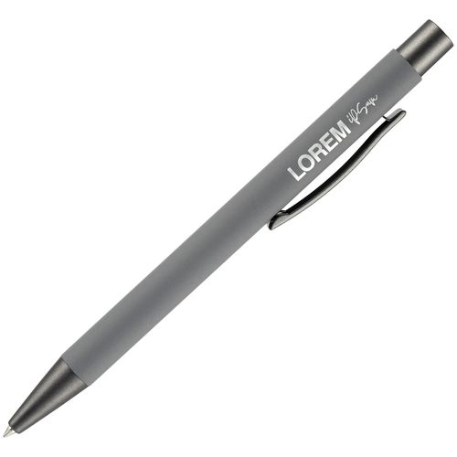 Ручка шариковая Atento Soft Touch, серая