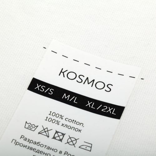 Футболка оверсайз с двойным рукавом Kosmos, молочно-белая