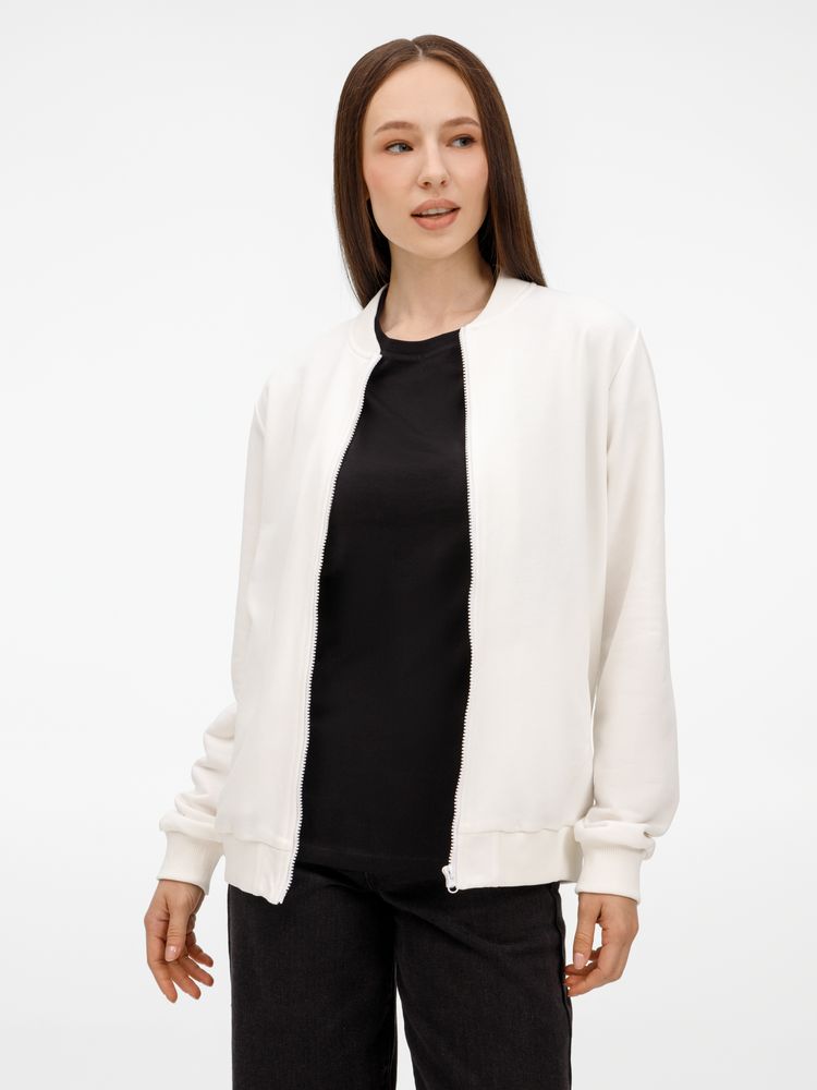 Бомбер унисекс Townie, молочно-белый