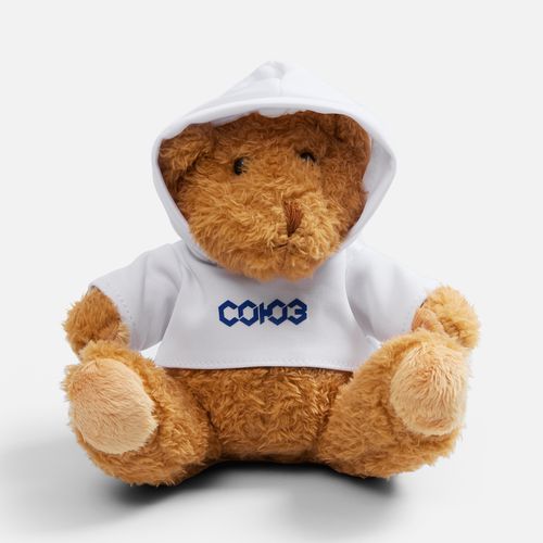 Мягкая игрушка «Мишка Cuddleton» в белом худи