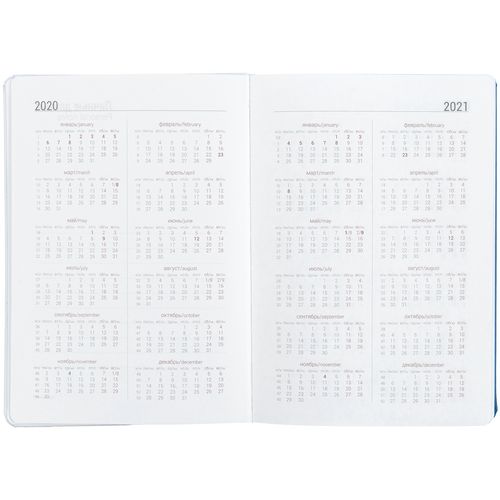 Ежедневник Butterfly, недатированный, белый с синим