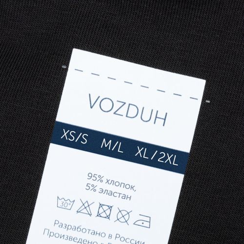 Футболка оверсайз Vozduh 2.0, черная