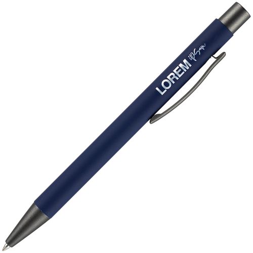 Ручка шариковая Atento Soft Touch, темно-синяя