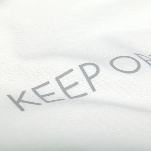 Футболка оверсайз с двойным рукавом Kosmos, молочно-белая