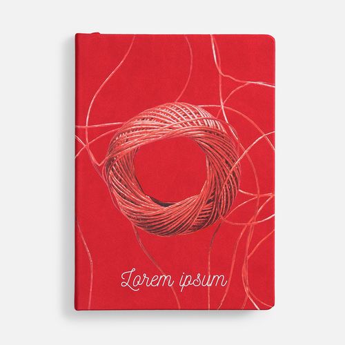 Ежедневник Cortado, недатированный, красный