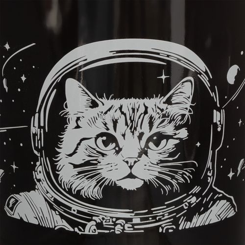 Кружка Vierra с крышкой-костером, черная