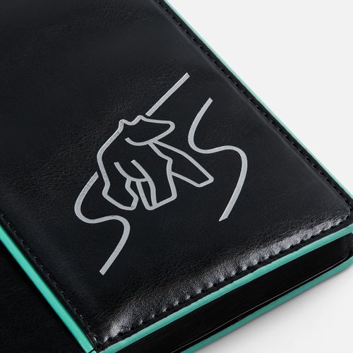 Ежедневник Alanis, недатированный, черный с красным