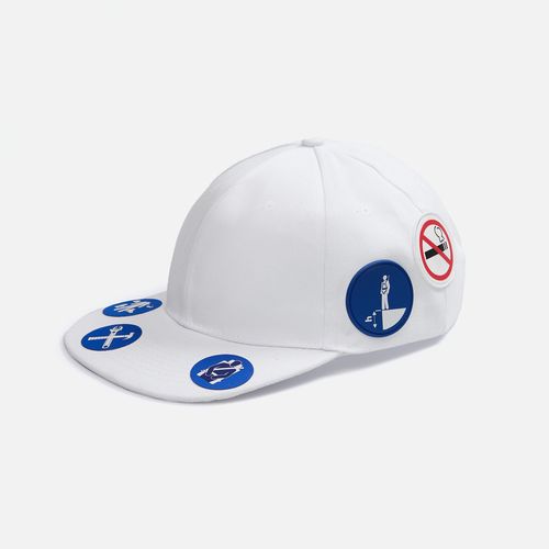 Бейсболка Snapback с прямым козырьком, белая