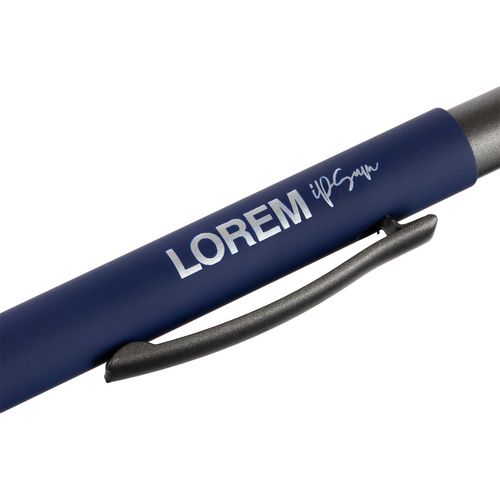 Ручка шариковая Atento Soft Touch, темно-синяя