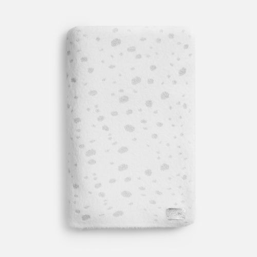 Плед Snowspot Fluffy, белый с люрексом