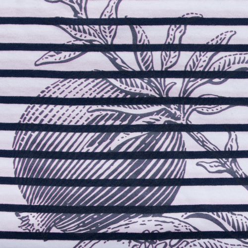 Футболка женская Marine Women, белая с темно-синим