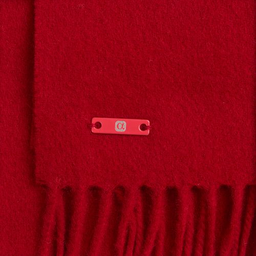 Шильдик металлический Alfa Liten, красный