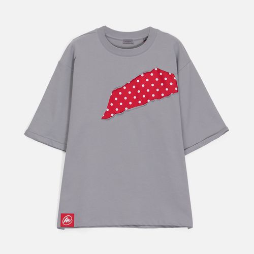 Футболка оверсайз унисекс Kosmos 2.0, светло-серая