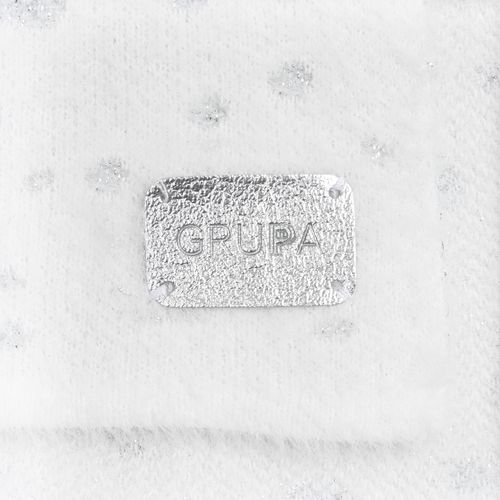 Плед Snowspot Fluffy, белый с люрексом