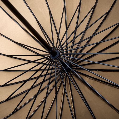 Зонт-трость Ella, черный с бронзовым