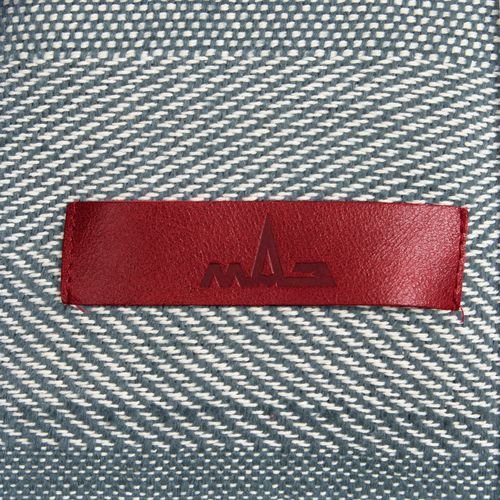 Лейбл кожаный Pasek, красный