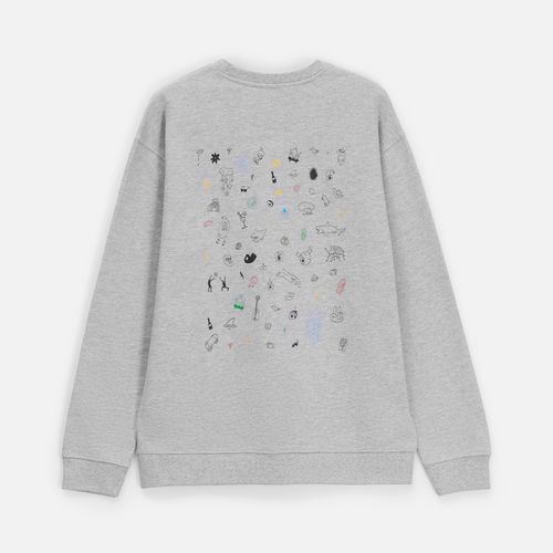 Свитшот унисекс Columbia, серый меланж