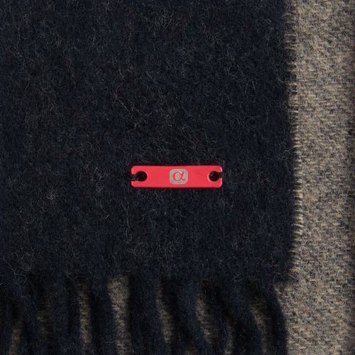 Шильдик металлический Alfa Liten, красный