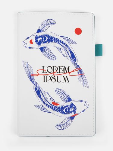 Ежедневник White Shall, недатированный, бело-бирюзовый