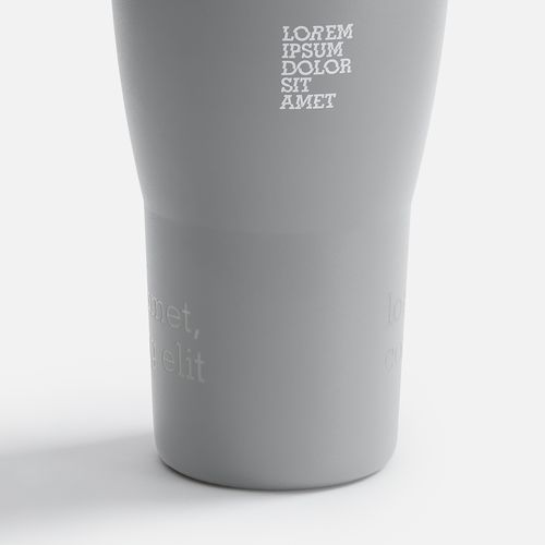 Термостакан Sapporo без логотипа, серый
