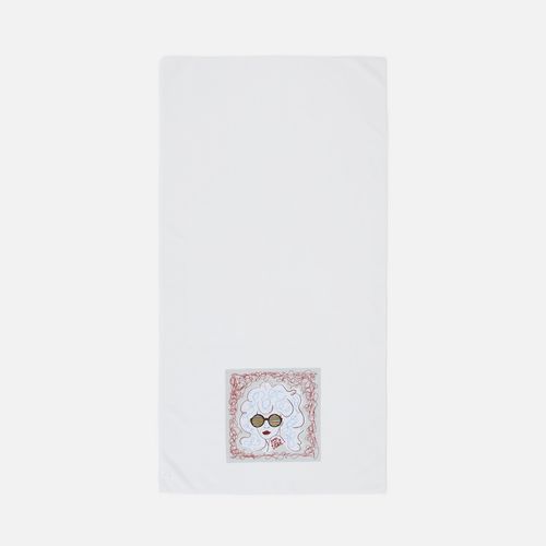 Двустороннее махровое полотенце Nice Print для сублимации, большое, белое