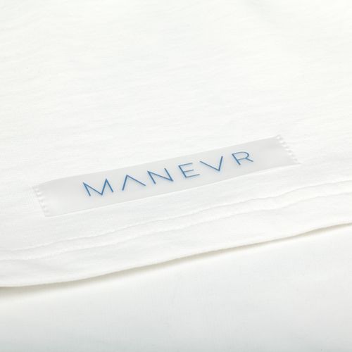 Футболка оверсайз с двойным рукавом Kosmos, молочно-белая