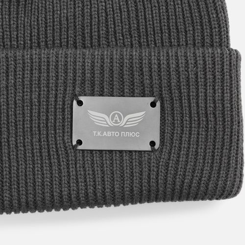 Шильдик металлический Furo, серый металлик