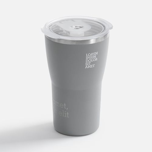 Термостакан Sapporo без логотипа, серый