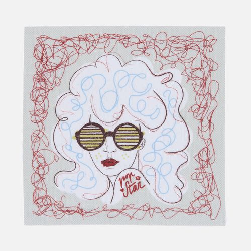 Двустороннее махровое полотенце Nice Print для сублимации, большое, белое