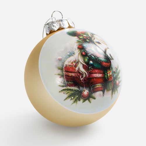 Елочный шар Finery Matt, 8 см, матовый золотистый