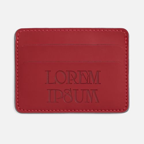 Чехол для карточек Shall Simple, красный
