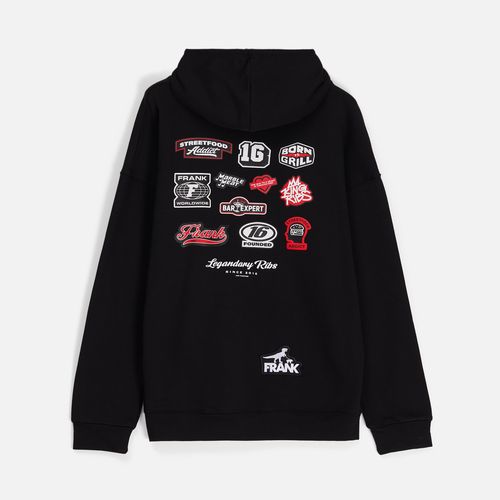 Худи оверсайз унисекс Outshine, черное