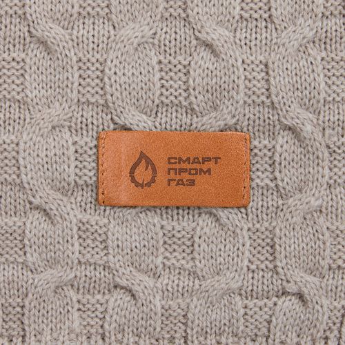 Лейбл кожаный Pasek, XS, горчичный