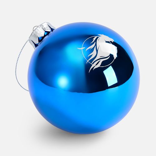 Елочный шар Finery Gloss, 8 см, глянцевый синий