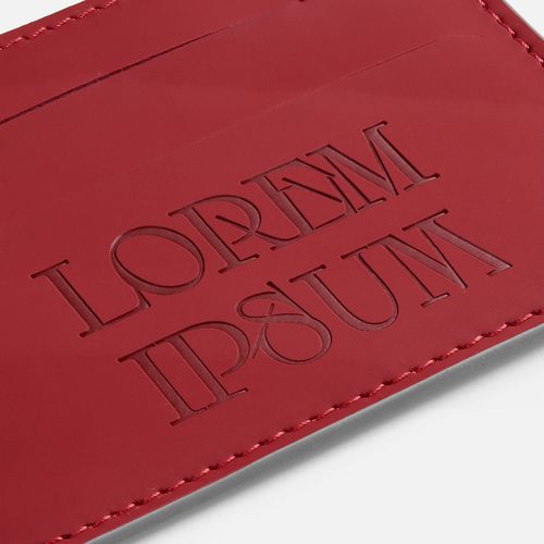 Чехол для карточек Shall Simple, красный