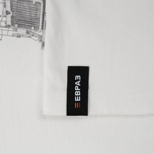 Футболка унисекс оверсайз T3, молочно-белая