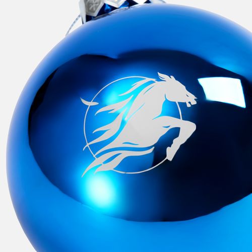 Елочный шар Finery Gloss, 8 см, глянцевый синий