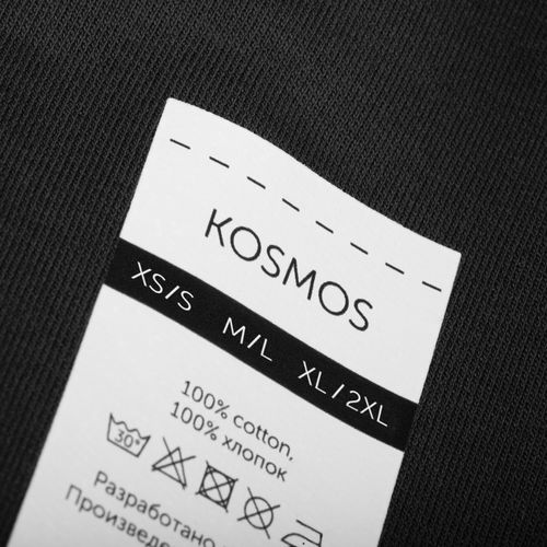 Футболка оверсайз унисекс Kosmos 2.0, черная