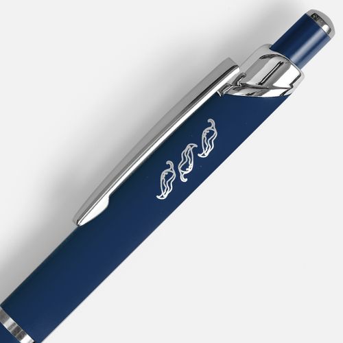 Ручка шариковая Chromos Soft Touch, синяя