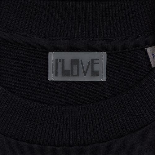 Футболка оверсайз с двойным рукавом Kosmos, черная