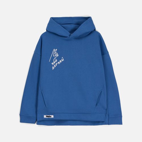 Худи оверсайз унисекс Tolla, синее (джинс)