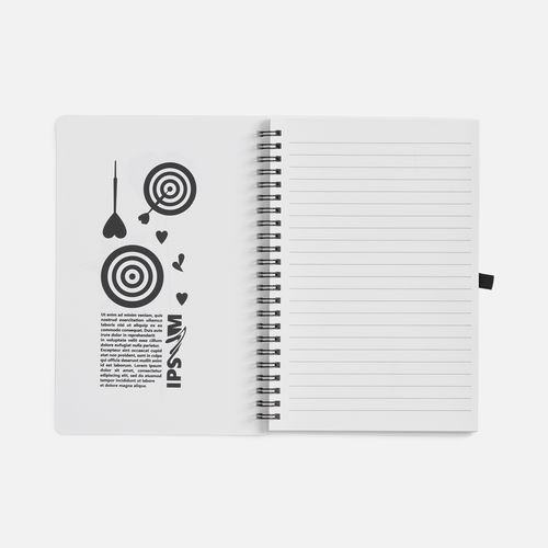 Блокнот на пружине Stone Line, белый