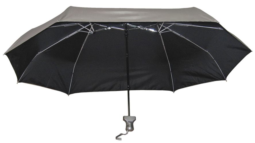 Зонт для двоих складной, серебристый