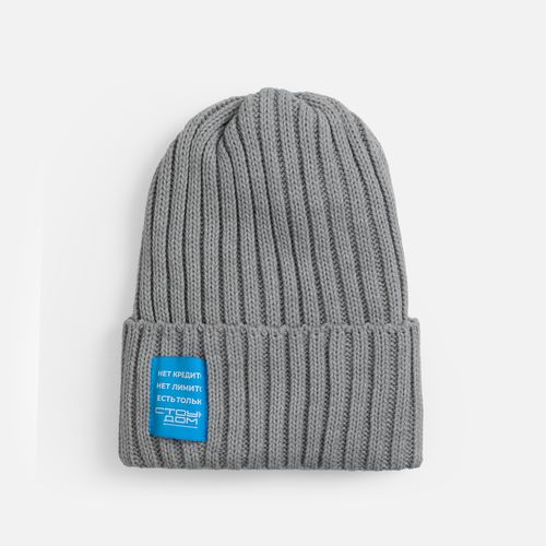 Лейбл тканевый Epsilon, L, голубой