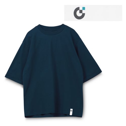 Футболка оверсайз унисекс Kosmos 2.0, темно-синяя