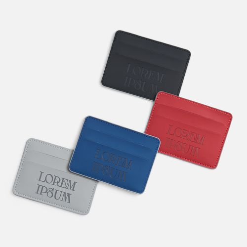 Чехол для карточек Shall Simple, серый