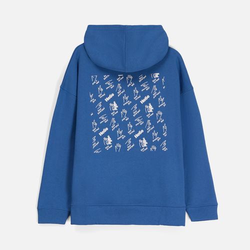 Худи оверсайз унисекс Tolla, синее (джинс)