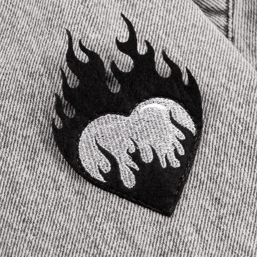 Куртка джинсовая O2, серая